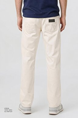 Pamuklu Arizona Straight Fit Cepli Esnek Jean Kot Denim Pantolon - Stone-W12O021013 (görsel 5)