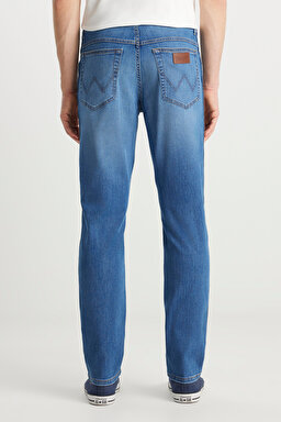 Texas Straight Fit Normal Bel Düz Paça Koyu Mavi Pamuklu Esnek Denim Jean Pantolon - Heritage Haze-W12S00018357 (görsel 4)
