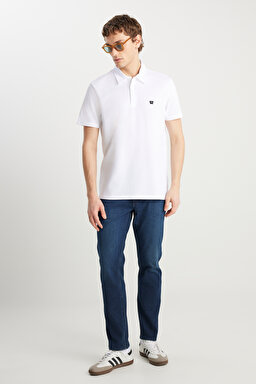 Texas Slim Fit Dar Kesim Normal Bel Dar Paça Gri Melanj Pamuklu Esnek Denim Jean Pantolon - MidGreyMelange-W12S00019337 (görsel 2)