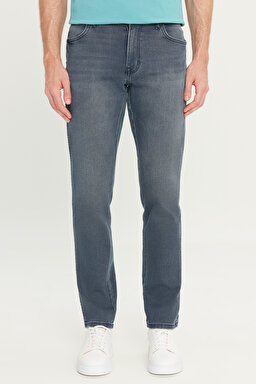 Texas Slim Fit Dar Kesim Normal Bel Antrasit Pamuklu Esnek Denim Jean Pantolon - Stone-W12S0002058 (görsel 3)