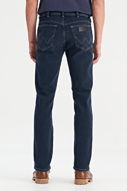 Texas Slim Fit Normal Bel Denim Esnek Jean Kot Pantolon - Deep Blue-W12S001397 (görsel 5)