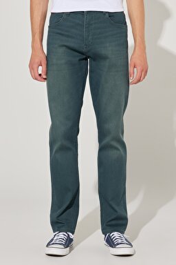 Texas Slim Fit Normal Bel Denim Esnek Jean Kot Pantolon - Gray-W12S003035