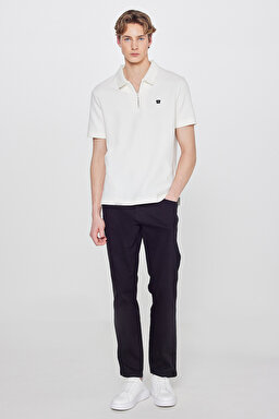 Texas Slim Fit Dar Kesim Normal Bel Siyah Esnek Pantolon - Black-W12S004001