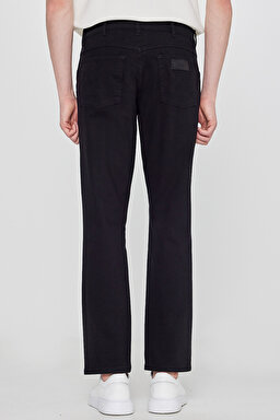 Texas Slim Fit Dar Kesim Normal Bel Siyah Esnek Pantolon - Black-W12S004001 (görsel 4)