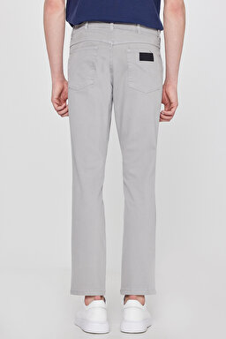 Texas Slim Fit Dar Kesim Normal Bel Açık Gri Esnek Pantolon - Gray-W12S004035 (görsel 4)