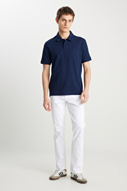 Texas Slim Fit Dar Kesim Normal Bel Beyaz Esnek Pantolon - White-W12S004100 (görsel 2)