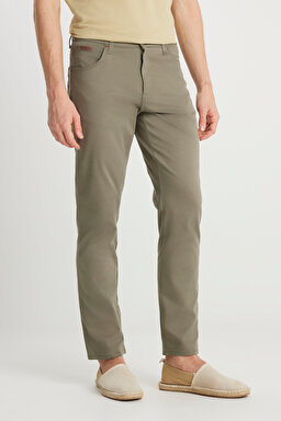 Texas Slim Fit Dar Kesim Normal Bel Yeşil Pantolon - Green-W12S004300 (görsel 3)