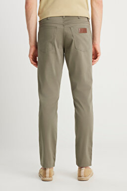 Texas Slim Fit Dar Kesim Normal Bel Yeşil Pantolon - Green-W12S004300 (görsel 4)