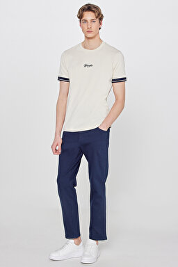 Texas Slim Fit Dar Kesim Normal Bel Lacivert Esnek Pantolon - Navy-W12S004410