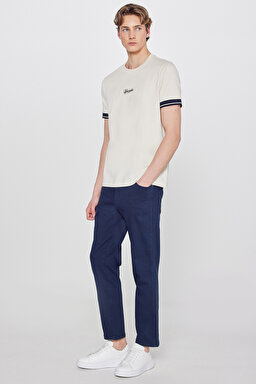 Texas Slim Fit Dar Kesim Normal Bel Lacivert Esnek Pantolon - Navy-W12S004410 (görsel 2)