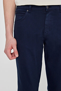 Texas Slim Fit Dar Kesim Normal Bel Lacivert Esnek Pantolon - Navy-W12S004410 (görsel 5)