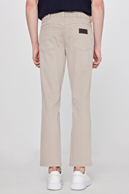 Texas Authentic Slim Fit Dar Kesim Normal Bel Bej Esnek Pantolon - Beige-W12S004614 (görsel 4)