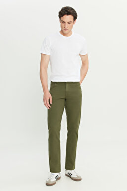 Texas Slim Fit Dar Kesim Normal Bel Haki Esnek Pantolon - Khaki-W12S004801 (görsel 2)