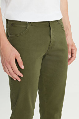 Texas Slim Fit Dar Kesim Normal Bel Haki Esnek Pantolon - Khaki-W12S004801 (görsel 5)