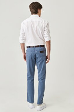 Texas Slim Fit Dar Kesim Normal Bel İndigo Esnek Pantolon - İndigo-W12S004TF (görsel 5)