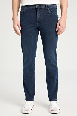 Texas Slim Fit Dar Kesim Normal Bel Mavi Esnek Jean Kot Pantolon - Mid Blue-W12S010396 (görsel 4)