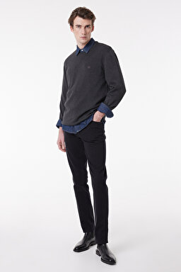 Texas Slim Fit Dar Kesim Normal Bel Esnek Jean Kot Pantolon - Black-W12S016100 (görsel 2)