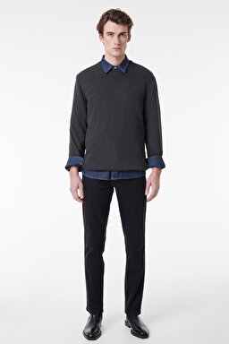 Texas Slim Fit Dar Kesim Normal Bel Esnek Jean Kot Pantolon - Black-W12S016100 (görsel 3)