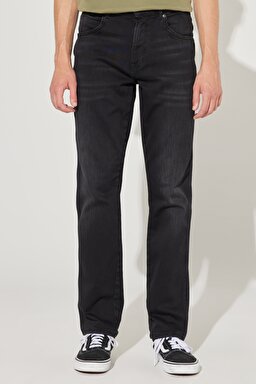 Texas Slim Fit Dar Kesim Normal Bel Esnek Jean Kot Pantolon - Black-W12S032001