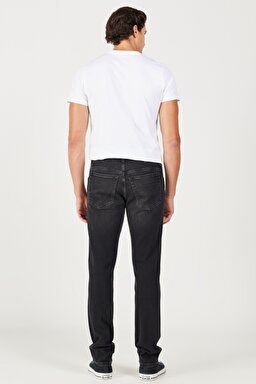 Texas Slim Fit Dar Kesim Normal Bel Antrasit Esnek Jean Kot Pantolon - Stone-W12S04958 (görsel 6)