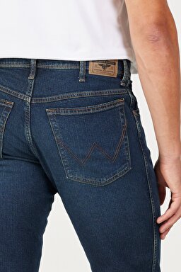 Texas Slim Fit Dar Kesim Normal Bel Mavi Esnek Jean Kot Pantolon - Green-W12S057300 (görsel 6)