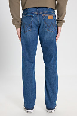 Slim Fit Dar Kesim Normal Bel Dar Paça Texas Mavi Esnek Jean Denim