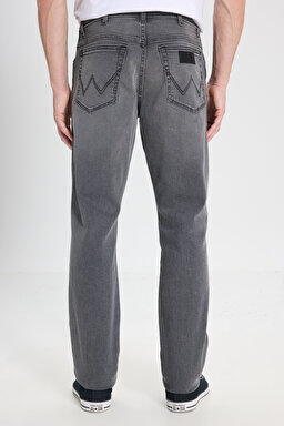 Slim Fit Dar Kesim Normal Bel Dar Paça Texas Antrasit Esnek Jean Denim Pantolon - Mid Anthracite-W12S099051 (görsel 5)