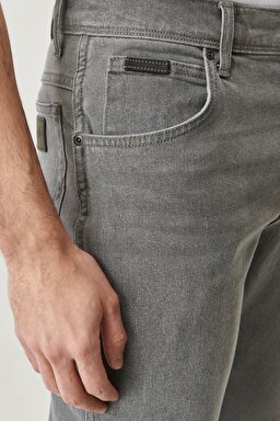 Texas Slim Fit Strech Jean Pantolon - Golden Grey-W12S3039H (görsel 4)