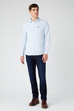 Texas Slim Fit Normal Bel Denim Esnek Jean Kot Pantolon - Dark Blue-W12SAO990 (görsel 2)