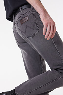 Slim Fit Dar Kesim Normal Bel Gri Esnek Texas Jean Denim Kot Pantolon - Vibration-W12SBY852 (görsel 4)
