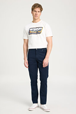 Texas Slim Fit Normal Bel Esnek Pantolon - Navy-W12SEA114