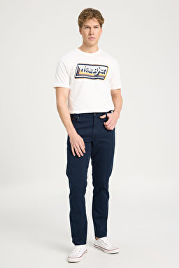 Texas Slim Fit Normal Bel Esnek Pantolon - Navy-W12SEA114 (görsel 2)