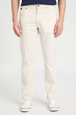Texas Slim Fit Dar Kesim Esnek Casual Pantolon - Vapour Grey-W12SEAB26 (görsel 4)