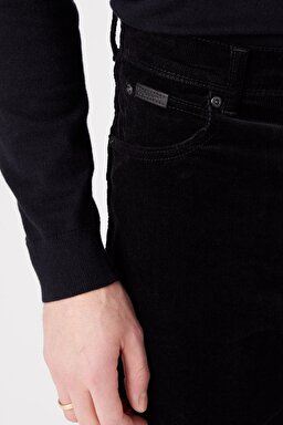 Texas Slim Fit Dar Kesim Normal Bel Siyah Esnek Pantolon - Black-W12SEC100 (görsel 5)