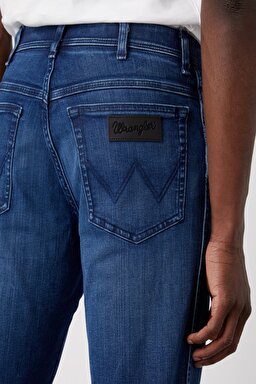 Texas Slim Fit Dar Kesim Normal Bel Mavi Esnek Jean Kot Pantolon - Mid Blue-W12SMN396 (görsel 5)