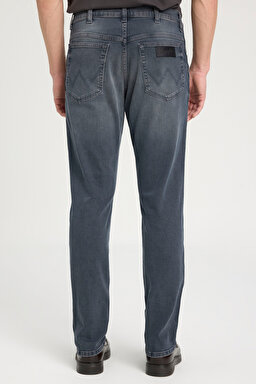 Texas Tapered Slim Fit Dar Kesim Düşük Bel Mavi Esnek Jean Kot Pantolon - Mid Blue-W12T011XT (görsel 5)