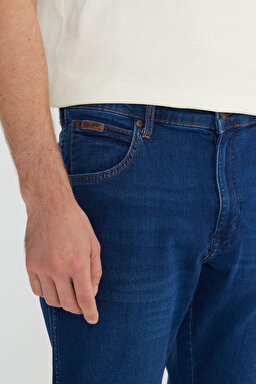 Texas Pamuklu Regular Tapered Fit Cepli Esnek Jean Kot Denim Pantolon - Blue Silk-W12T01439Z (görsel 5)