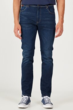 Texas Regular Tapered Fit Normal Kesim Koyu Mavi Esnek Jean Kot Pantolon - Mid Blue-W12T017XT