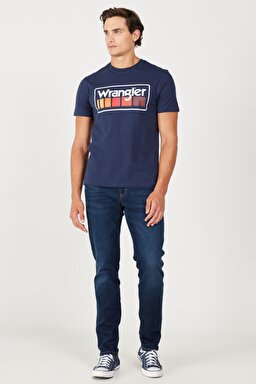 Texas Regular Tapered Fit Normal Kesim Koyu Mavi Esnek Jean Kot Pantolon - Mid Blue-W12T017XT (görsel 2)