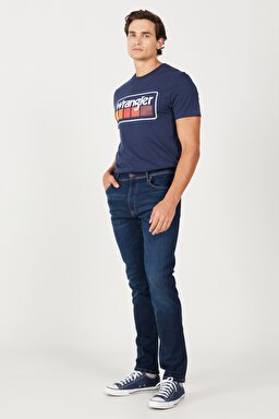 Texas Regular Tapered Fit Normal Kesim Koyu Mavi Esnek Jean Kot Pantolon - Mid Blue-W12T017XT (görsel 4)