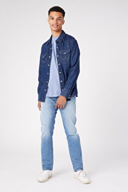 Texas Regular Tapered Fit Normal Kesim Düşük Bel Jean Kot Pantolon - Okie-W12T7328O (görsel 2)