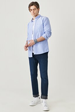 Regular Tapered Esnek Jean Kot Pantolon - Big Ease-W12TLR29G