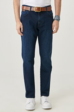 Regular Tapered Esnek Jean Kot Pantolon - Big Ease-W12TLR29G (görsel 4)