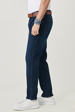 Regular Tapered Esnek Jean Kot Pantolon - Big Ease-W12TLR29G (görsel 5)