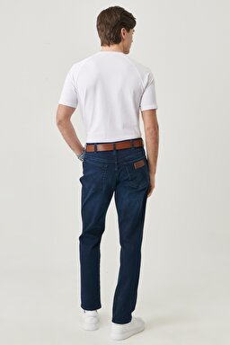 Regular Tapered Esnek Jean Kot Pantolon - Big Ease-W12TLR29G (görsel 8)