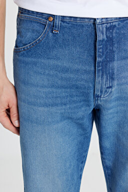 %100 Pamuk Bootcut Fit Cepli Jean Kot Denim Pantolon - Breeze Hunter-W13Z7358419B (görsel 4)