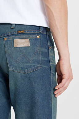 %100 Pamuk Bootcut Fit Cepli Jean Kot Denim Pantolon - Stormy-W13Z7358422S (görsel 5)