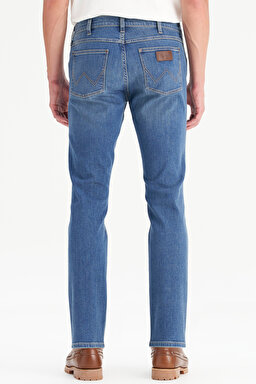Pamuklu Greensboro Straight Fit Esnek Jean Kot Denim Pantolon - Dark Indigo-W15Q00022317 (görsel 5)