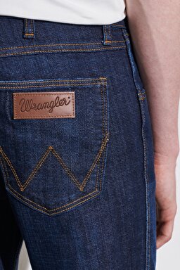 Greensboro Regular Straight Düşük Bel Jean Kot Pantolon - Dark Blue-W15Q005408 (görsel 5)