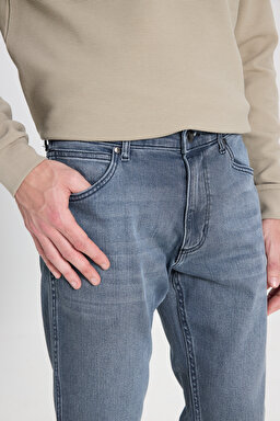 Regular Fit Normal Kesim Düşük Bel Düz Paça Mavi Greensboro Jean Kot Pantolon - Stone-W15Q02258 (görsel 4)